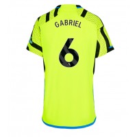 Fotbalové Dres Arsenal Gabriel Magalhaes #6 Dámské Venkovní 2023-24 Krátký Rukáv